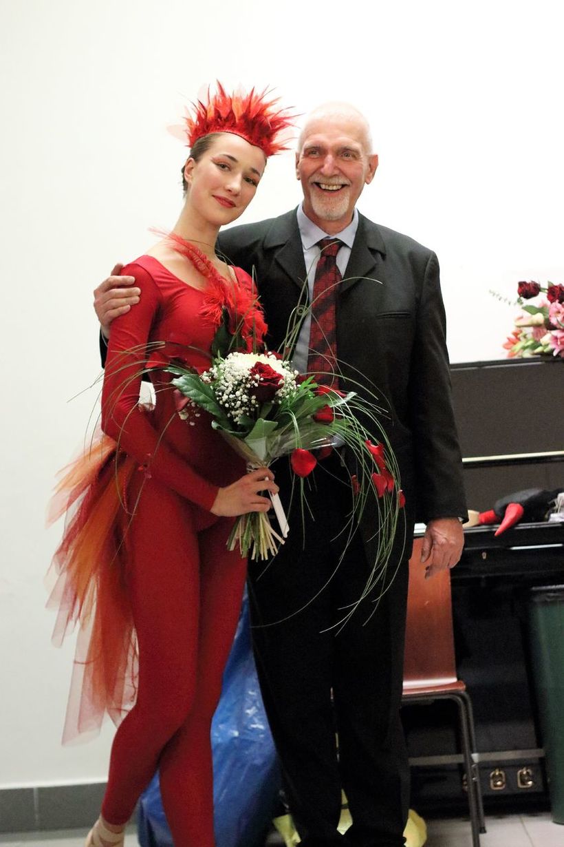 školní představení baletu Pták Ohnivák (J.Nemec , R. Haškovcová). Foto: Archiv J.N.
